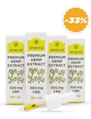 4 pack | Olio di CBD Premium 3% | 10 ml