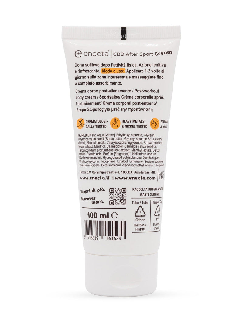 Crema a base di CBD e arnica montana - 100 ml - Enecta.it