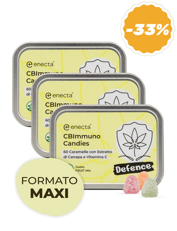 3 Pack | Caramelle CBImmuno per le difese immunitarie | 120 gr