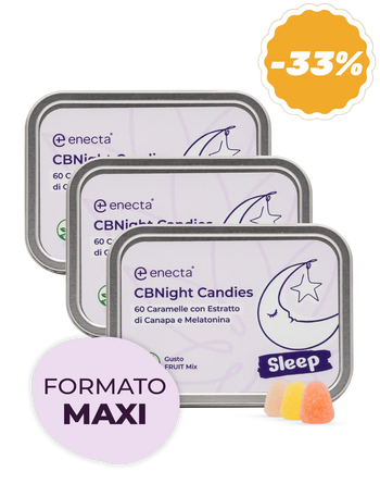 3 Pack | Caramelle CBNight per dormire | 120 gr