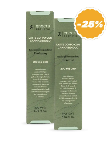 2 pack | Latte corpo con CBD | 200ml