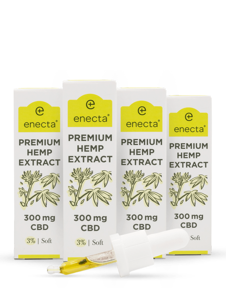 4 pack | Olio di CBD Premium 3% | 10 ml - Enecta.it