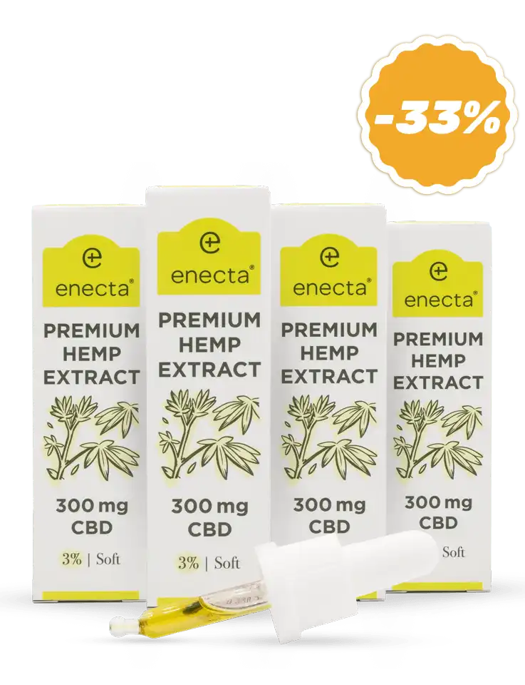 4 pack | Olio di CBD Premium 3% | 10 ml