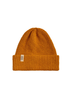Cappello in canapa logo verticale - colore mostarda
