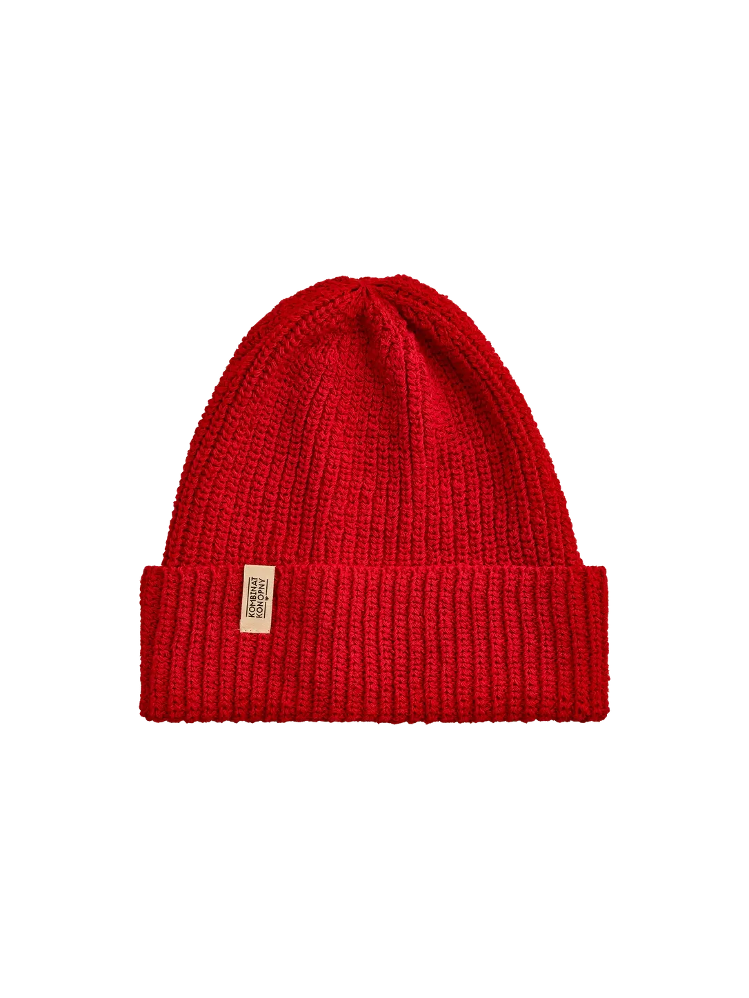 Cappello in canapa logo verticale - colore rosso