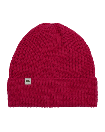 HEMP BEANIE - Cappello fucsia in canapa con piccolo logo