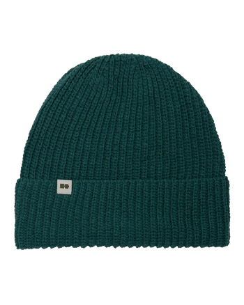 HEMP BEANIE - Cappello verde in canapa con piccolo logo