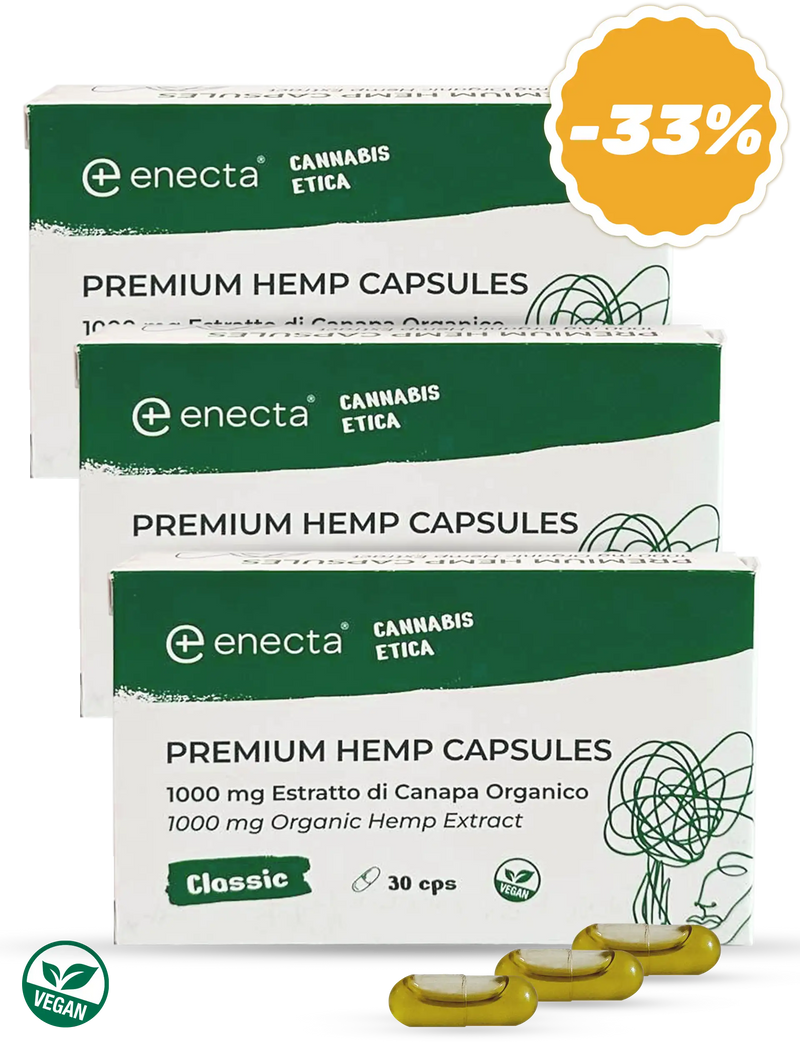 3 pack | Cannabis Oil Capsule: le Capsule di CBD | 30 caps