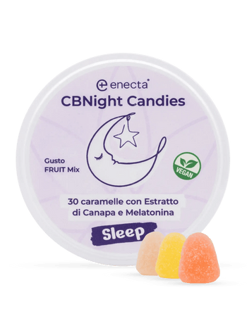 Caramelle per dormire, con CBD, CBN e melatonina - Enecta.it