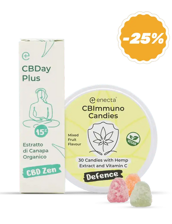 CBDay Plus 15% 10 ml + CBImmuno candies 60 gr