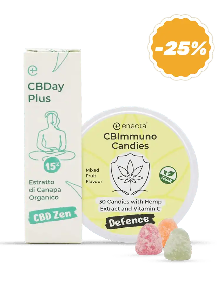 CBDay Plus 15% 10 ml + CBImmuno candies 60 gr