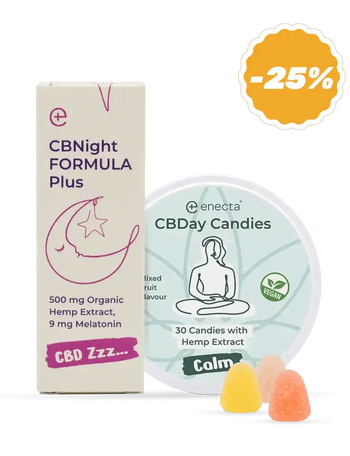 CBNight Plus 30 ml + CBDay Candies 60 gr