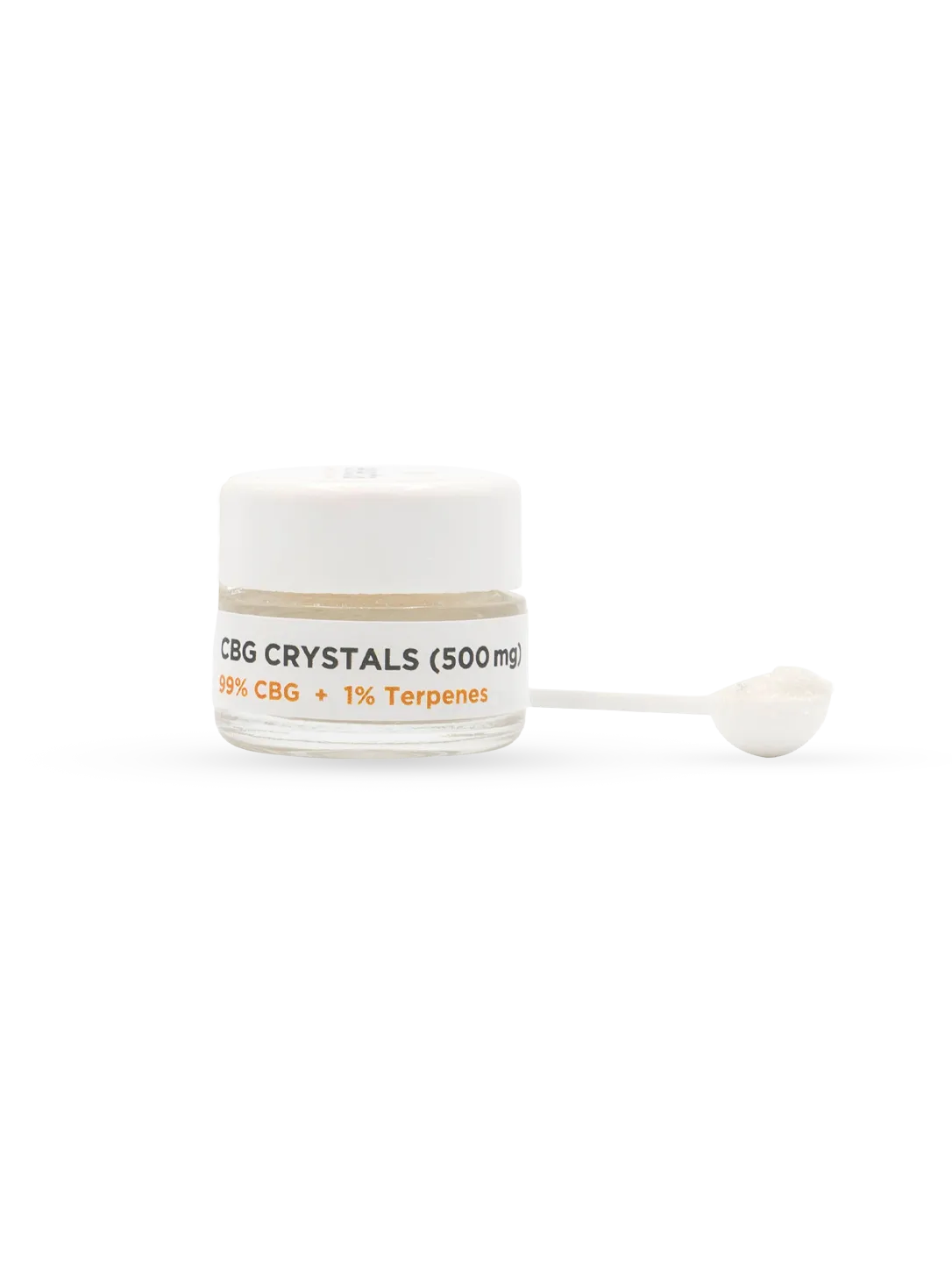 Cristalli di CBG 99% GC500 - confezione e barattolo