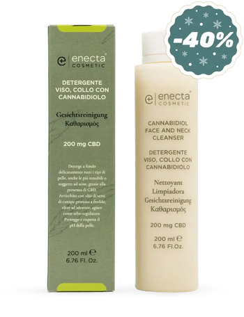 Detergente viso e collo con CBD