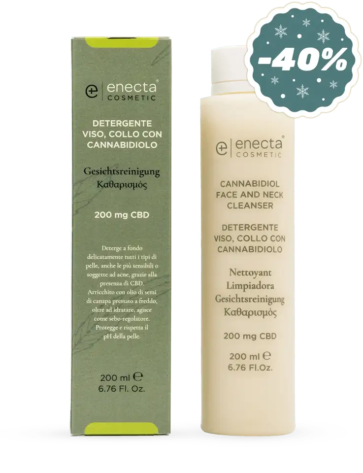 Detergente viso e collo con CBD