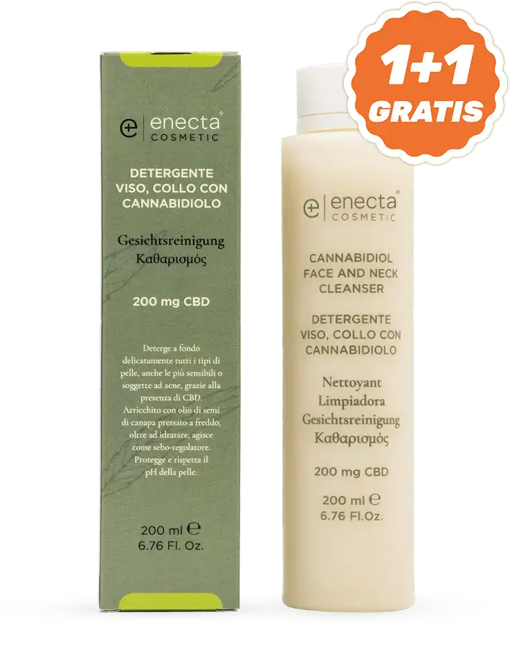 Detergente viso e collo con CBD