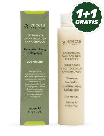 Detergente viso e collo con CBD