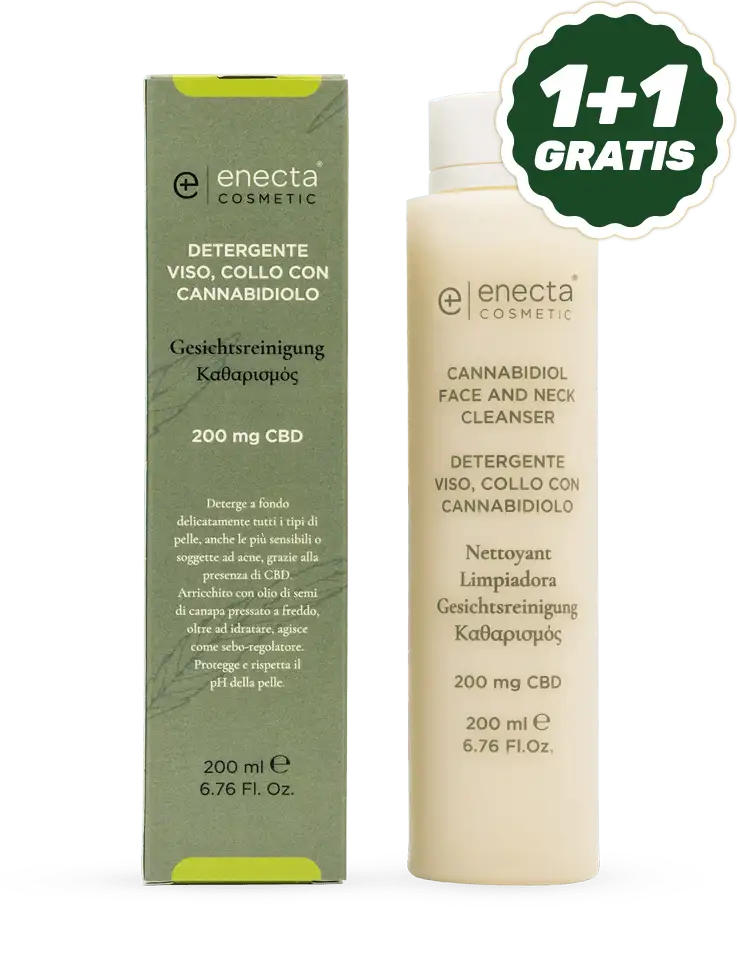 Detergente viso e collo con CBD