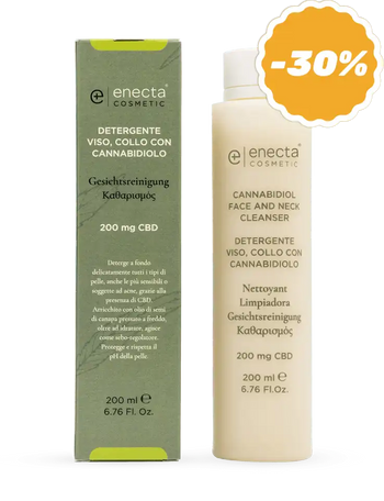 Detergente viso e collo con CBD