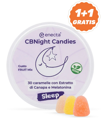 Caramelle per dormire, con CBD, CBN e melatonina
