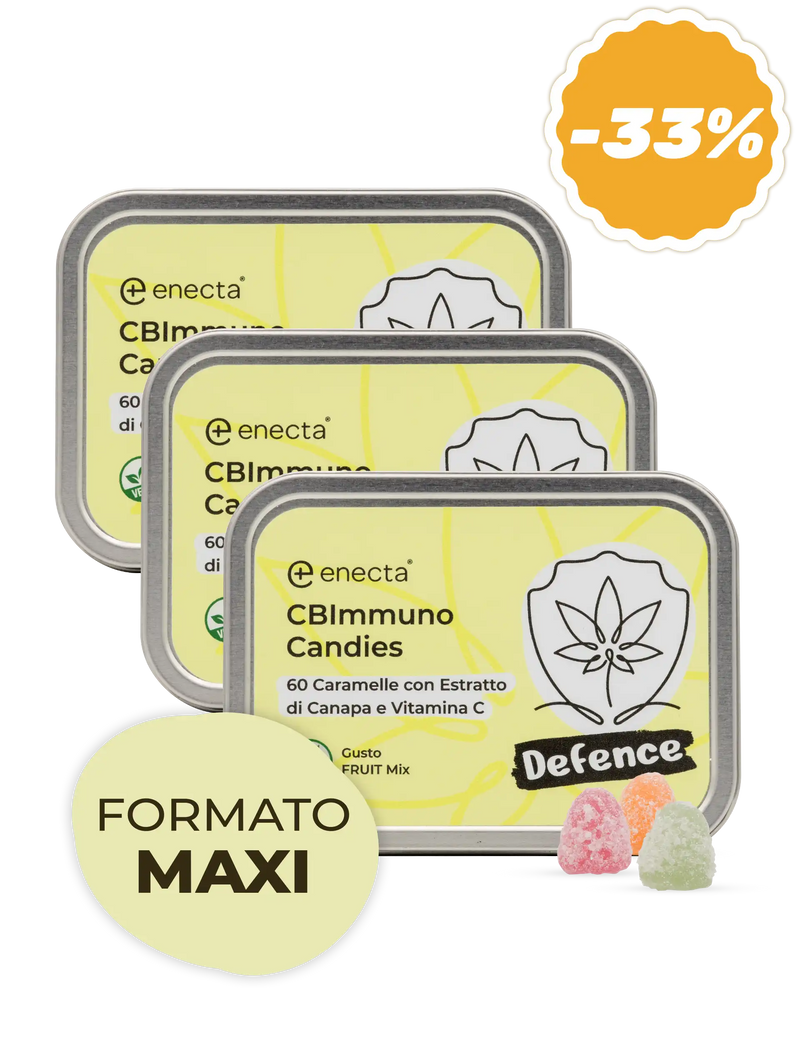 3 Pack | Caramelle CBImmuno per le difese immunitarie | 120 gr
