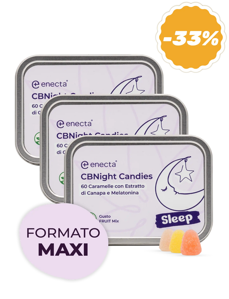 3 Pack | Caramelle CBNight per dormire | 120 gr
