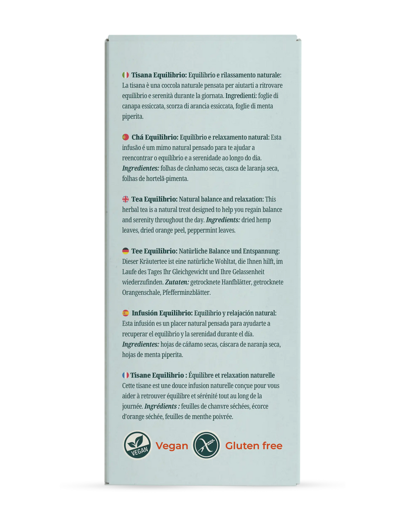 Tisana alla canapa con menta e scorza d’arancia