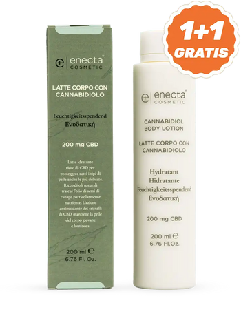 Latte corpo con CBD