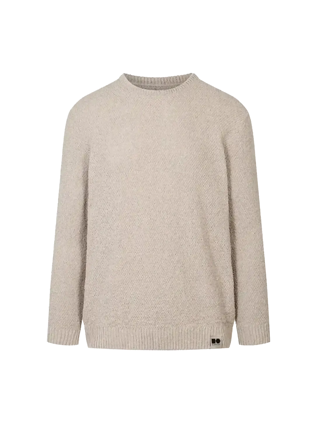 Maglione in canapa logo piccolo - colore natural