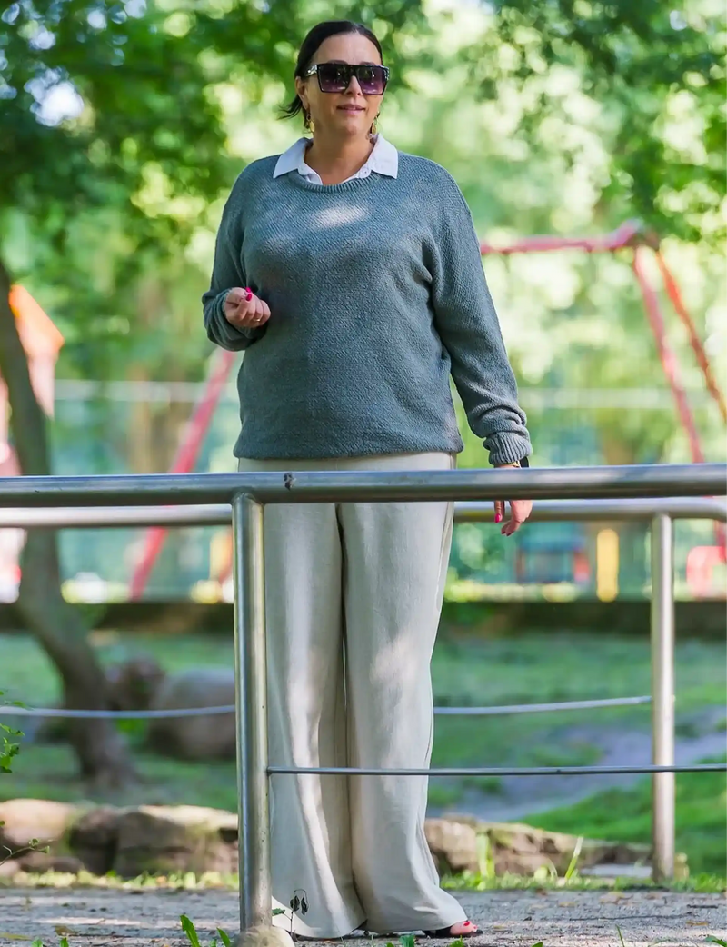 HEMP JUMPER - Maglione grigio in canapa