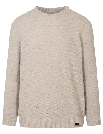 HEMP JUMPER - Maglione natural in canapa (logo piccolo)