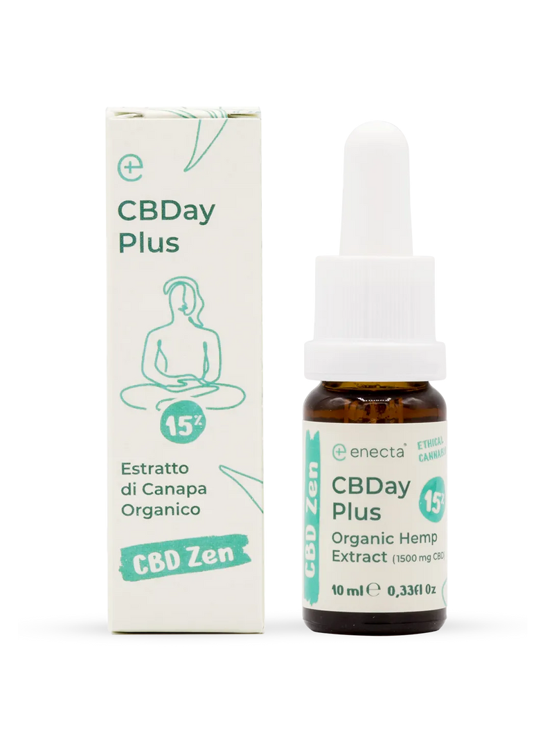 Olio CBDay 15% 10 ml - confezione e flacone