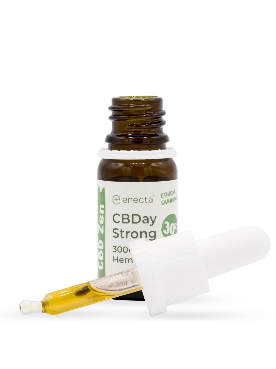 Olio CBDay 30% 10 ml - flacone, vista laterale