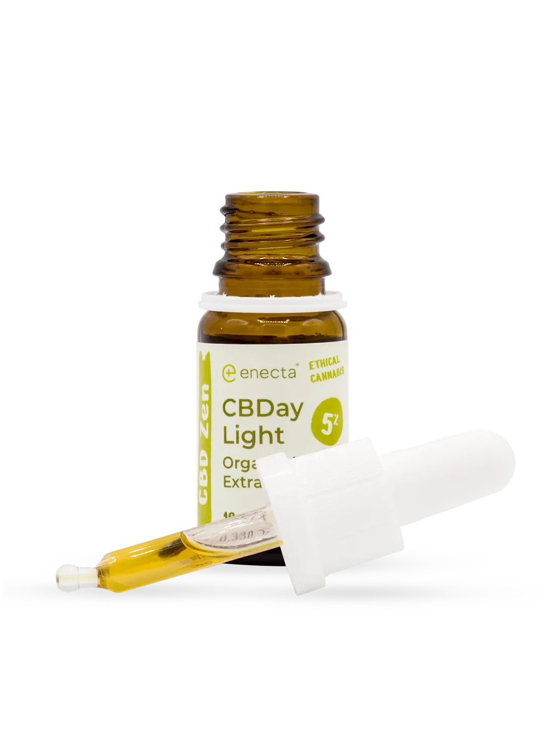 Olio CBDay 5% 10 ml - flacone, vista laterale
