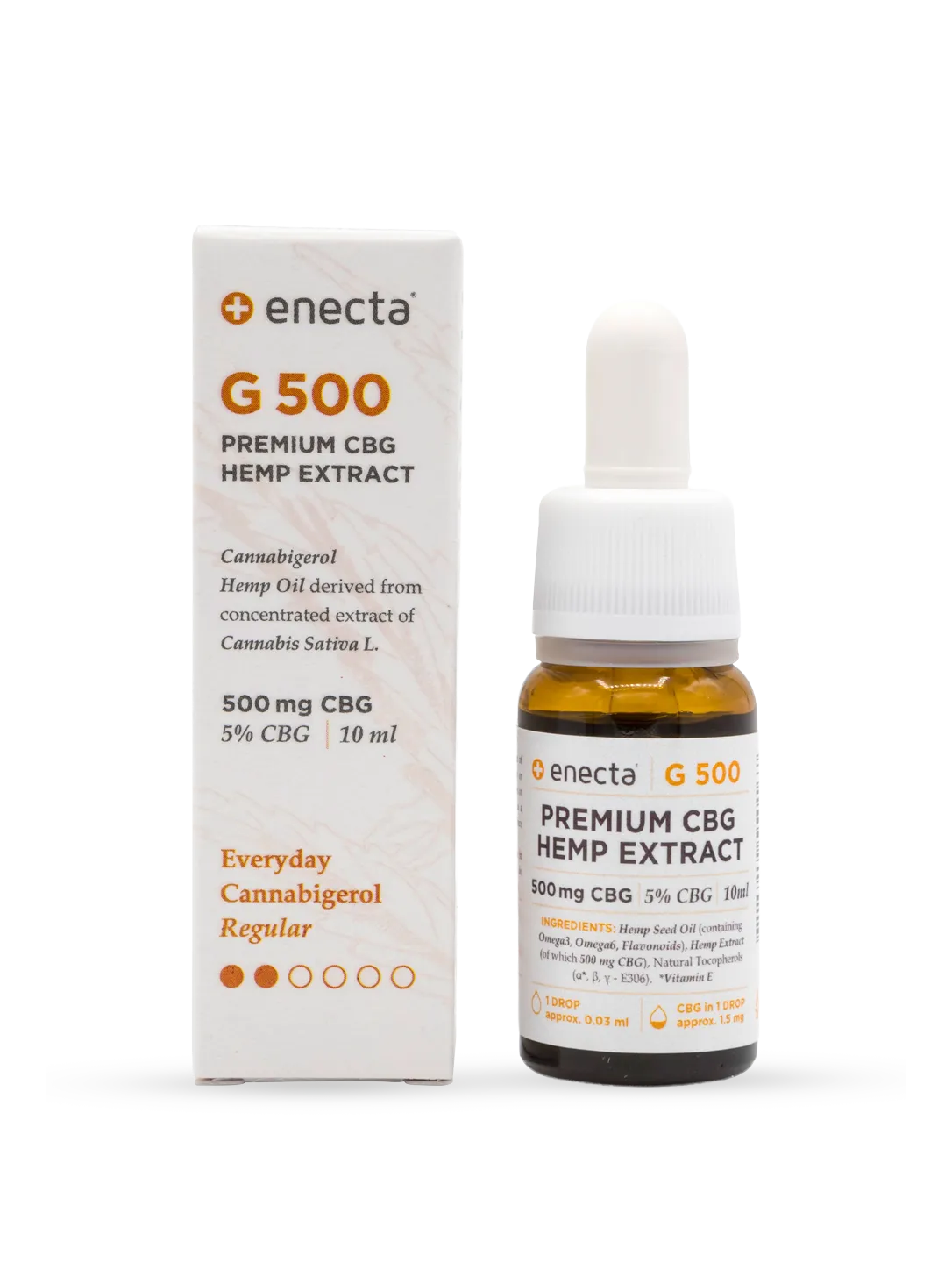 Olio CBG 5% 10 ml - confezione e flacone