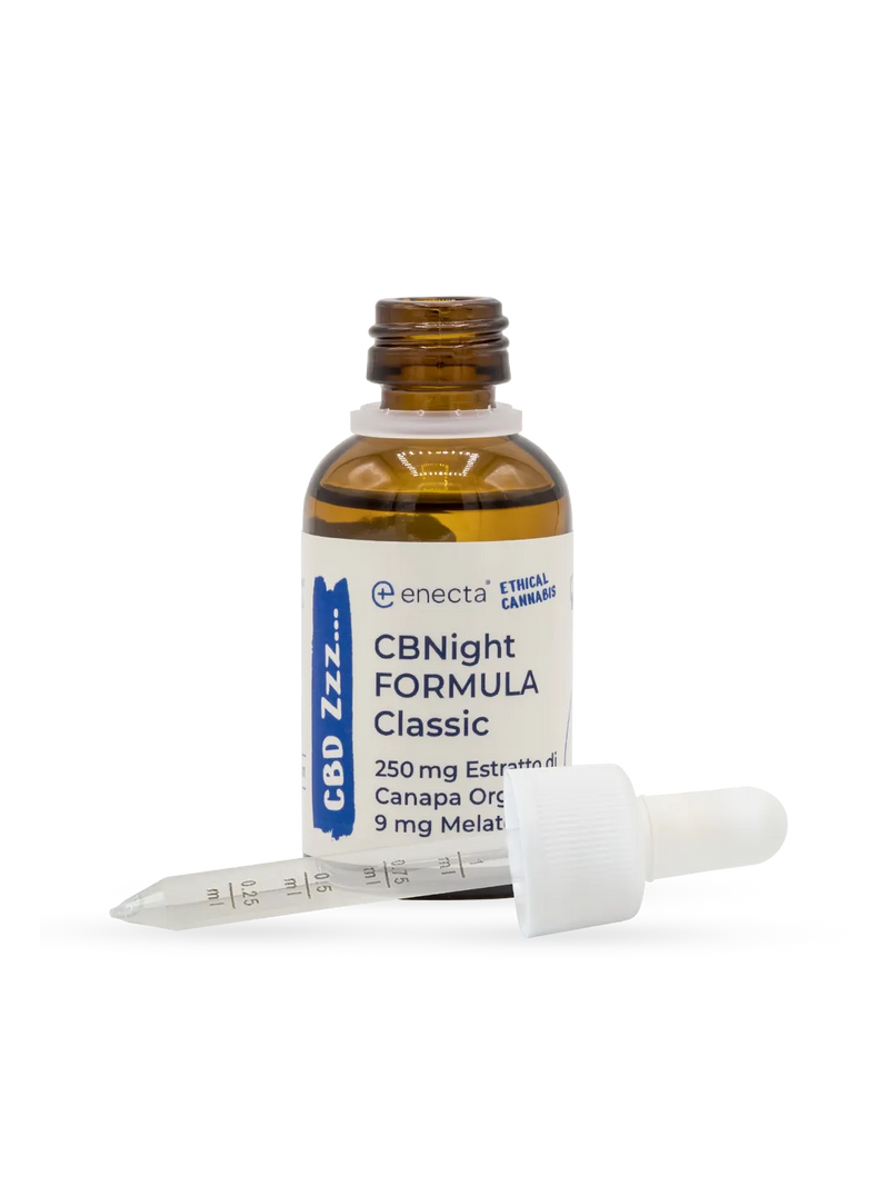 CBNight Classic 30 ml - flacone, vista laterale