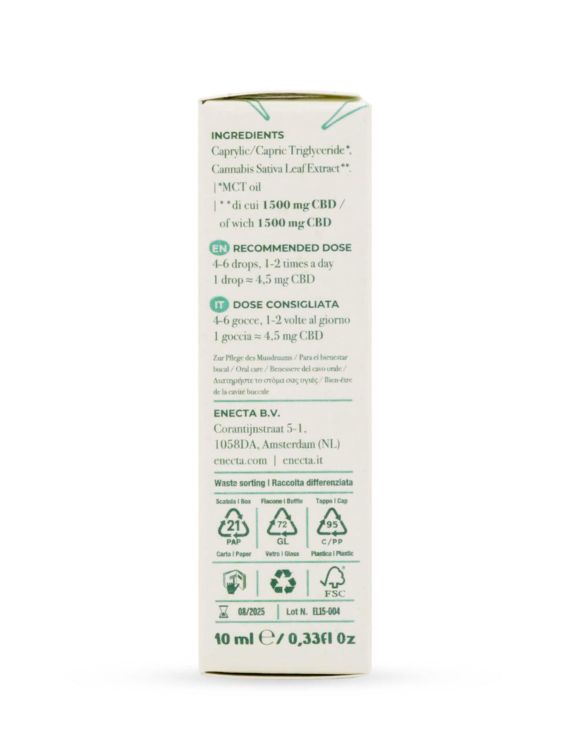 Olio di CBD full spectrum 15% - 10ml - Enecta.it