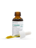 C3000 olio lenitivo CBD 10% 30 ml - flacone, vista laterale