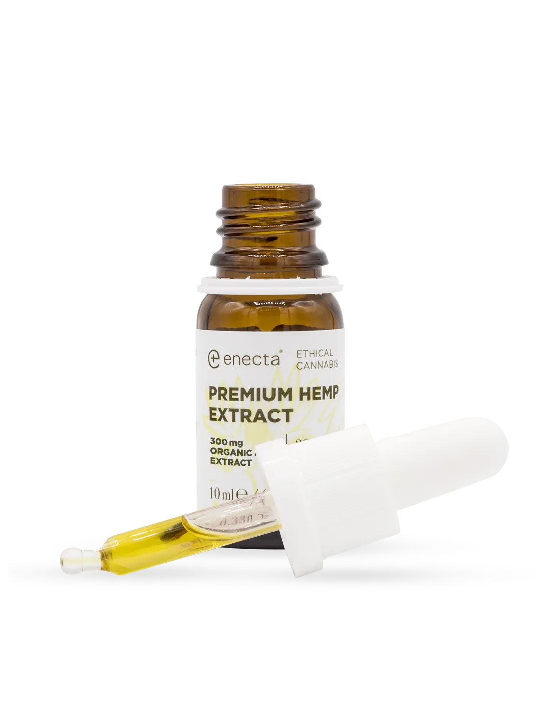 Olio CBD Premium 3% 10 ml - flacone, vista laterale